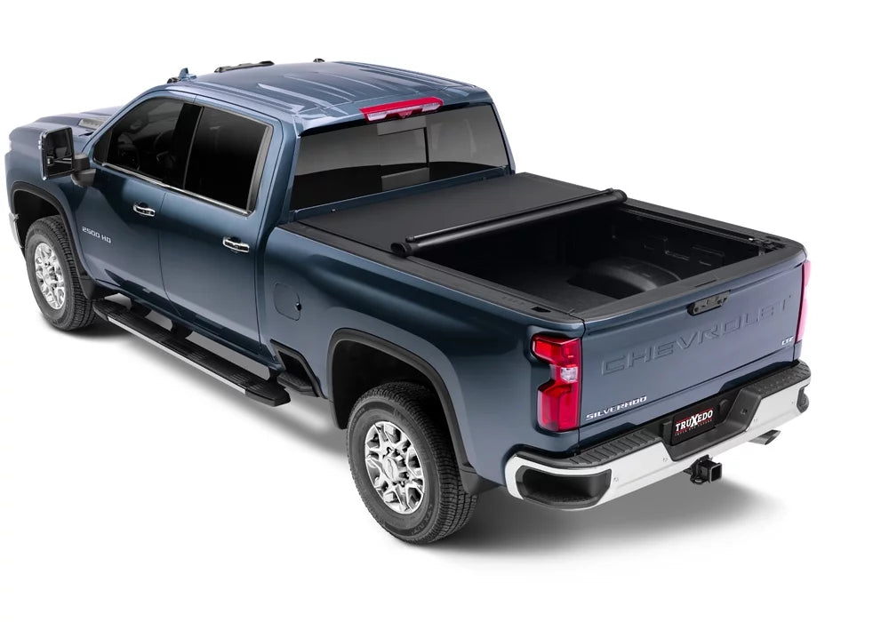RealTruck TruXedo Pro  Soft Roll Up Truck Bed Tonneau Cover | 1473301 | Compatible with 2020-2021 Chevy/ Silverado/Sierra 2500/3500HD 6' 10" Bed (82.2")