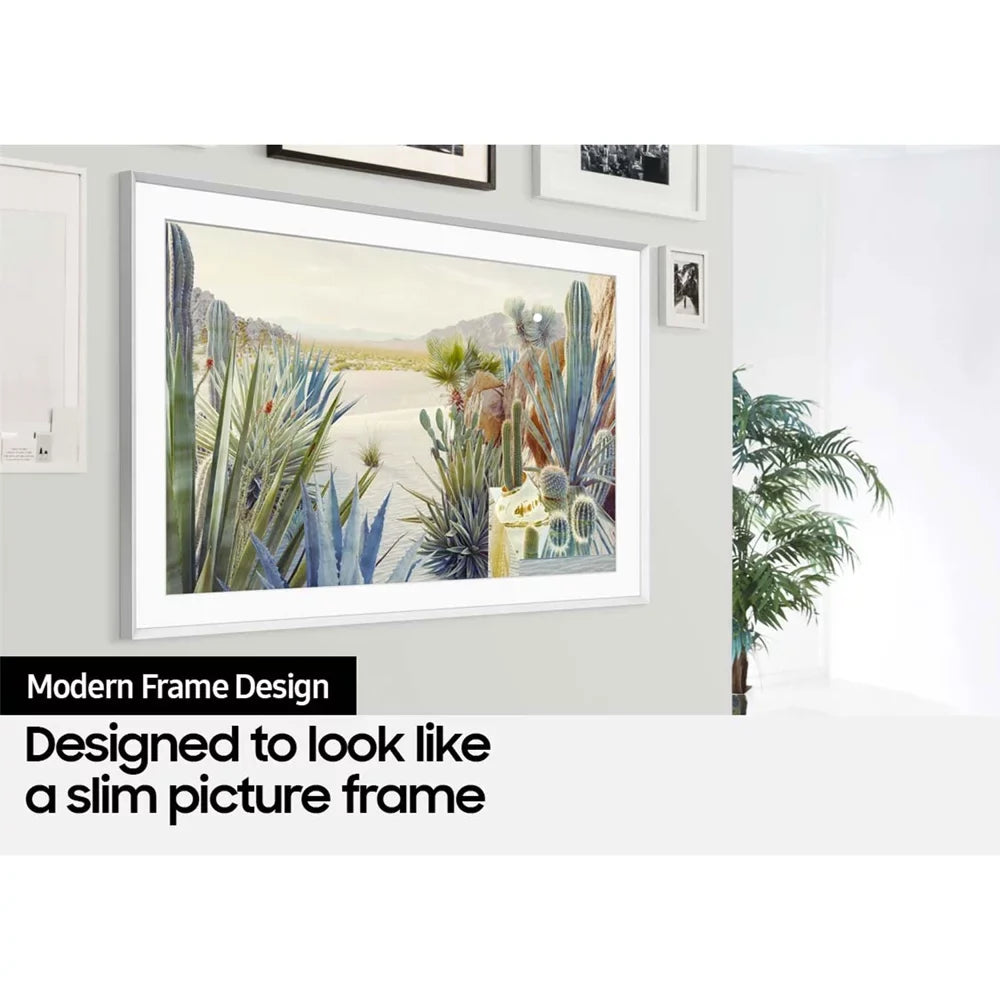 Samsung  65 inch The Frame  4K Smart  2021 Bundle with Premiere Movies Streaming 2020 + 37-100 inch  Wall Mount + 6-Outlet Surge Adapter + 2x 6FT 4K  2.0 Cable
