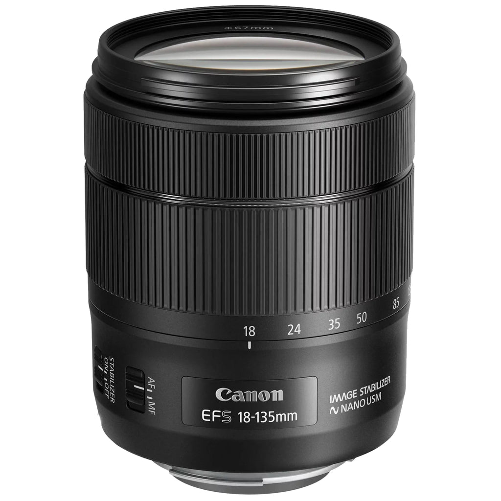 Canon  90D  Camera with 18-135mm   Lens + 2 Pieces SanDisk 64GB Card + Case + Telephoto + Tripod + ZeeTech Accessory Bundle