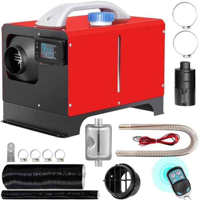 Diesel Air Heater, 5KW 12V Parking Heater, Mini Truck Heater, Single Outlet Hole, with Black , Remote Control, Fast Heating Diesel Heater, For  Truck, Boat, Bus, Car Trailer, Motorhomes
