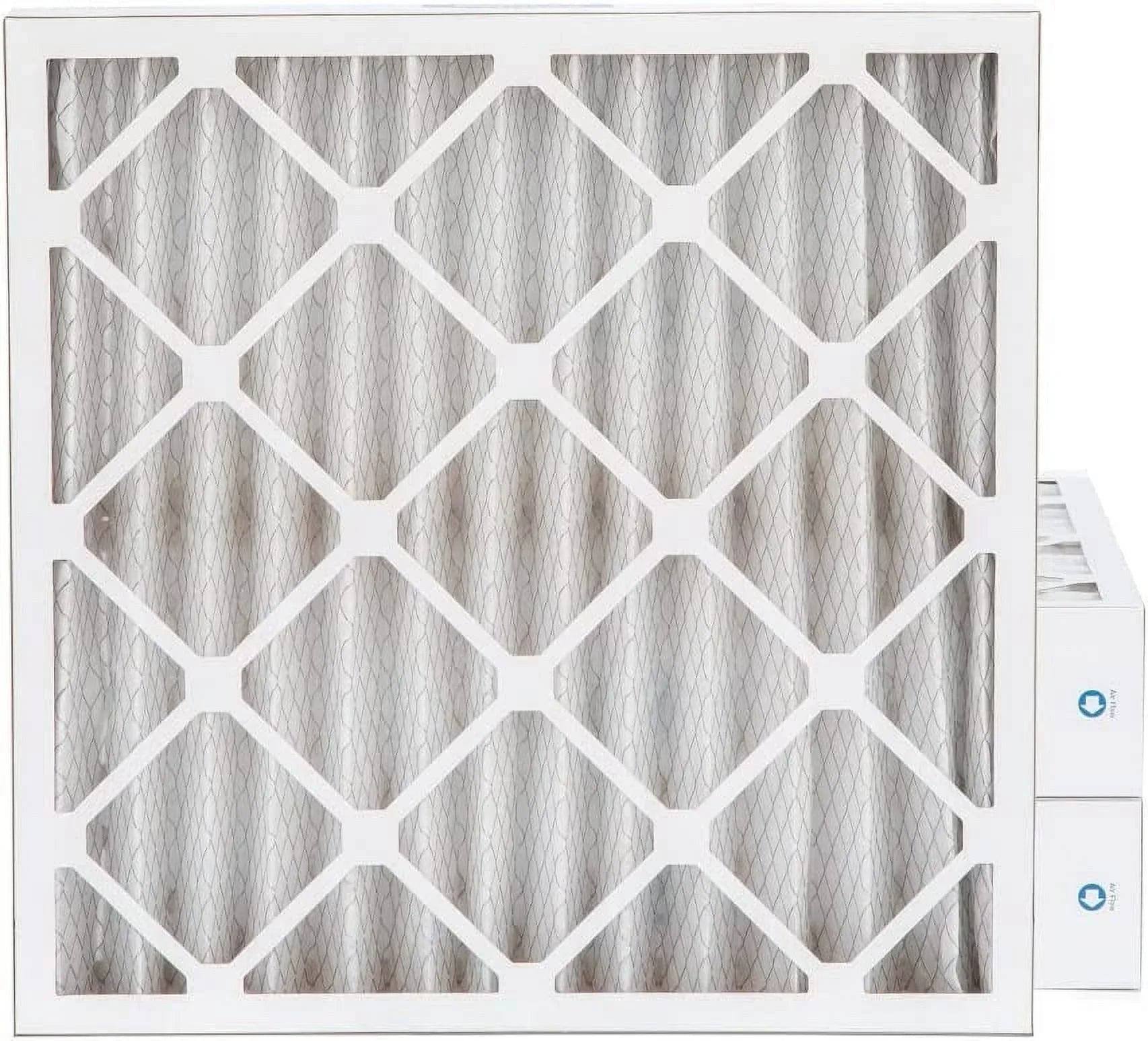 10X10x1  11,  1000 Pleated Furne 1'' Air Filters By Pamlico. 6 Pk. Ext Size: 9-1/2  9-1/2  3/4
