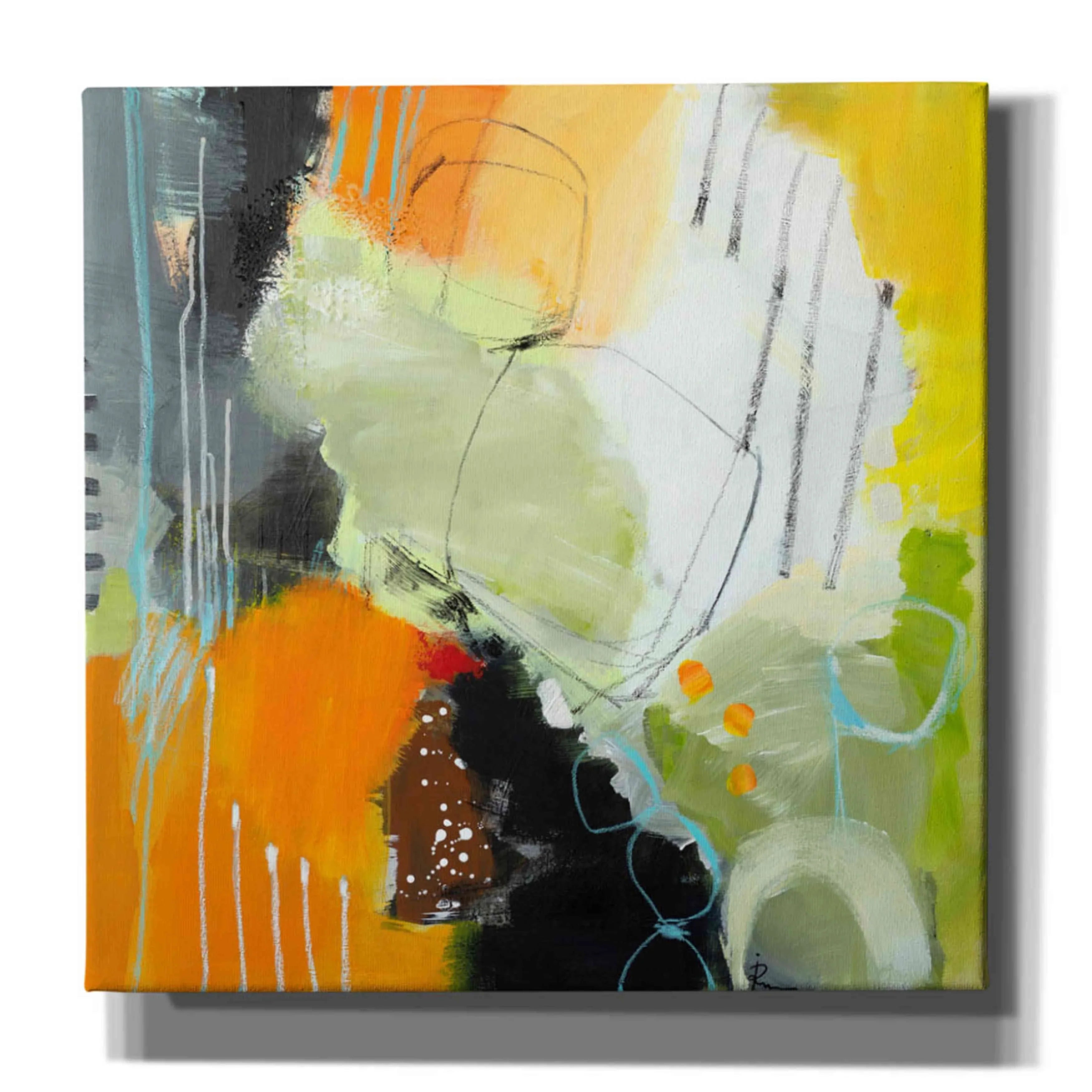 Epic Graffiti 'Inspire 1' by Ira Ivanova, Canvas Wall Art, 26"x26"