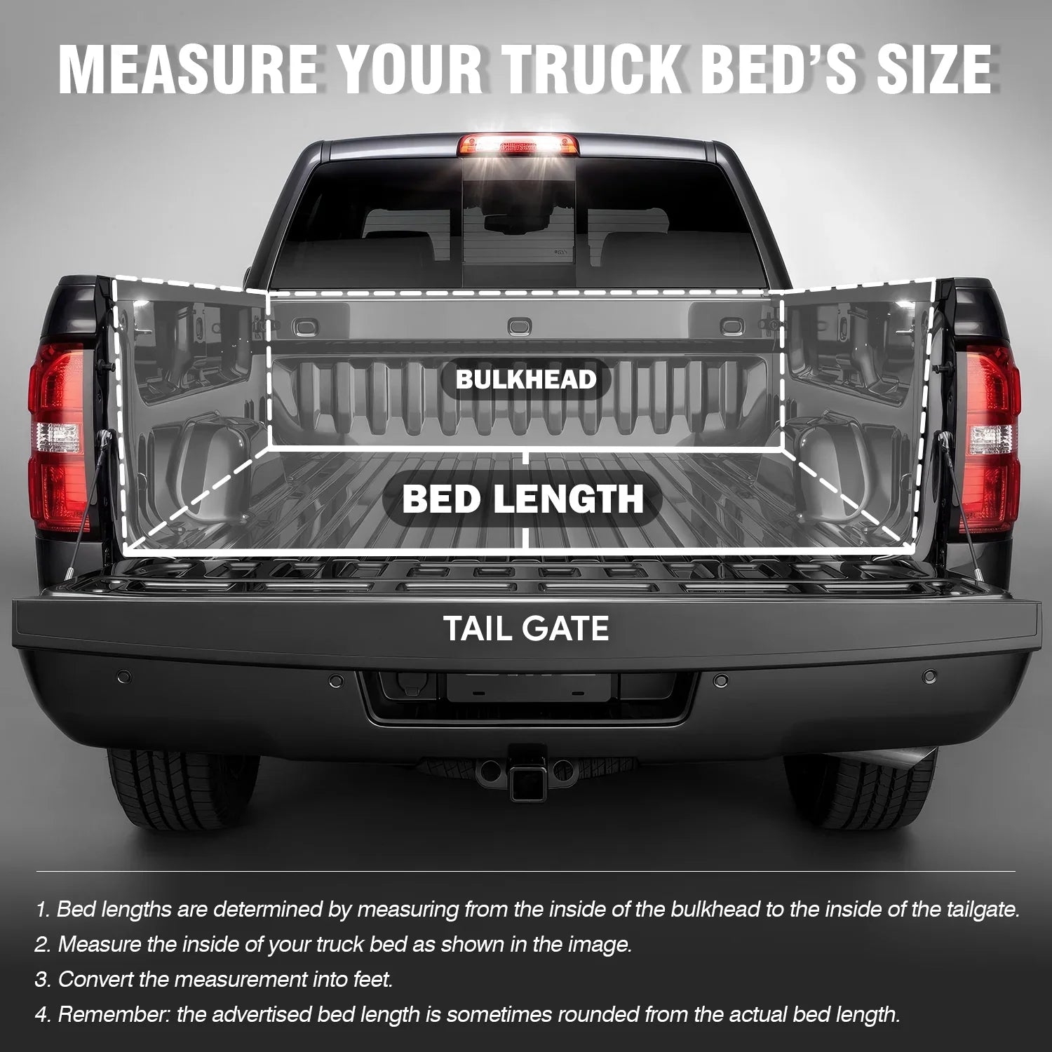 Motoring --028 For 2009 to 2022 Ram Truck 1500 / 3500 Fleetside 6.5Ft Short Bed Hard Solid Tri -Fold Tonneau Cover