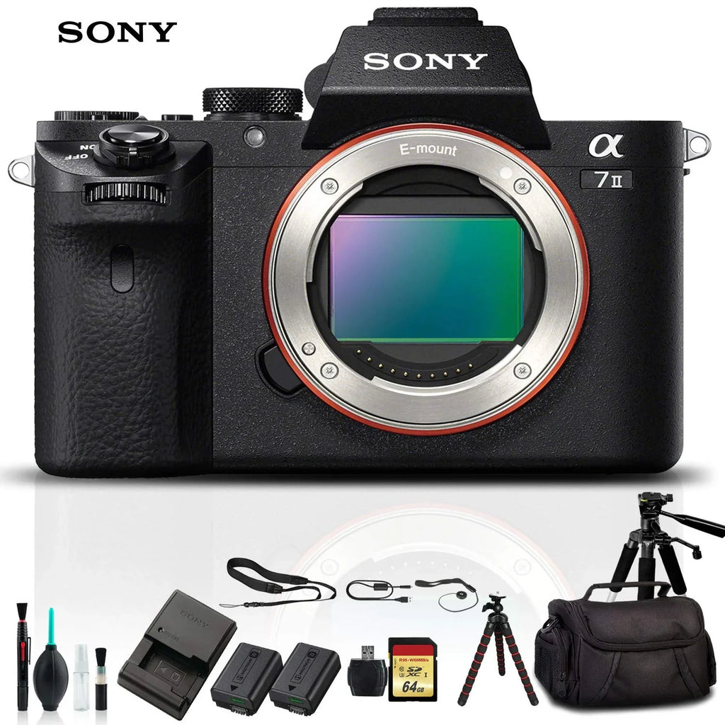 Sony Alpha a7  Mirrorless Camera / With Soft Bag, Tripod, Additional Battery, 64GB Memory Card, Card Reader , Plus Essential Accessories