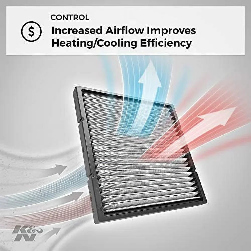 & Cabin Air Filter: Washable and Reusable: Designed For Select 2008-2018 Dodge/Chrysler (Grand Caravan, Town & Country Van, Cargo Van) Vehicle Models,
