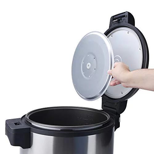 Aroma Housewares 60-Cup (Cooked) (30-Cup ) Commercial Rice Cooker, Stainless Steel Exterior (-1130S)