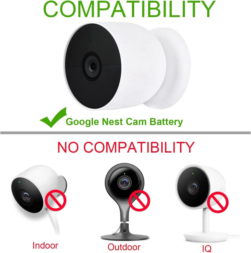 Power Cord for Google Nest Cam (y) Only, Weatherproof Charging Cable - 6 ft/2m