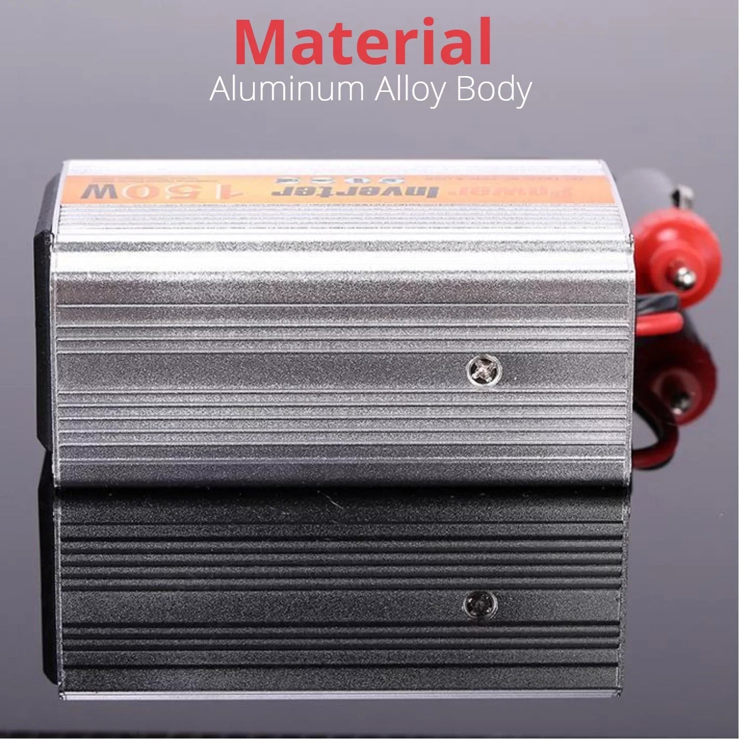 Power Inverter 150W  Car Charger Universal Socket Adapter  12V to  110V w/ Cooling Fan/Overload Protection