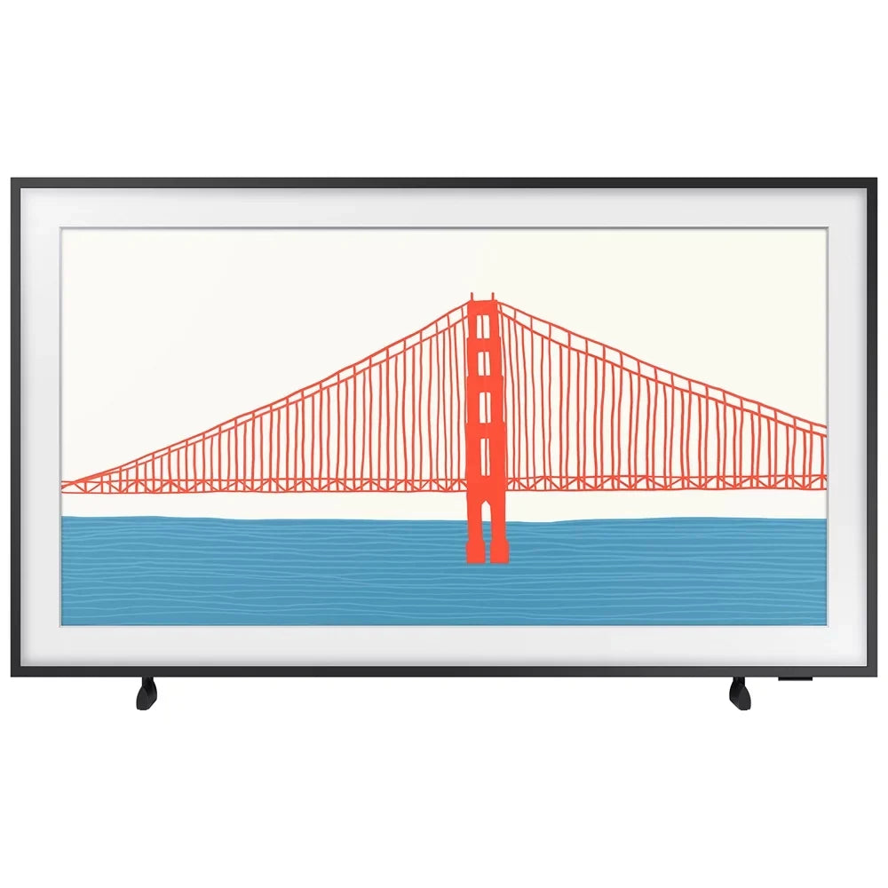 Samsung  65 inch The Frame  4K Smart  2021 Bundle with Premiere Movies Streaming 2020 + 37-100 inch  Wall Mount + 6-Outlet Surge Adapter + 2x 6FT 4K  2.0 Cable