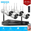 Dual Antennas 2K 3.0MP Wireless Security Camera System, Surveillance  Kits without Hard Drive, 4Pcs Outdoor WiFi Security Cameras