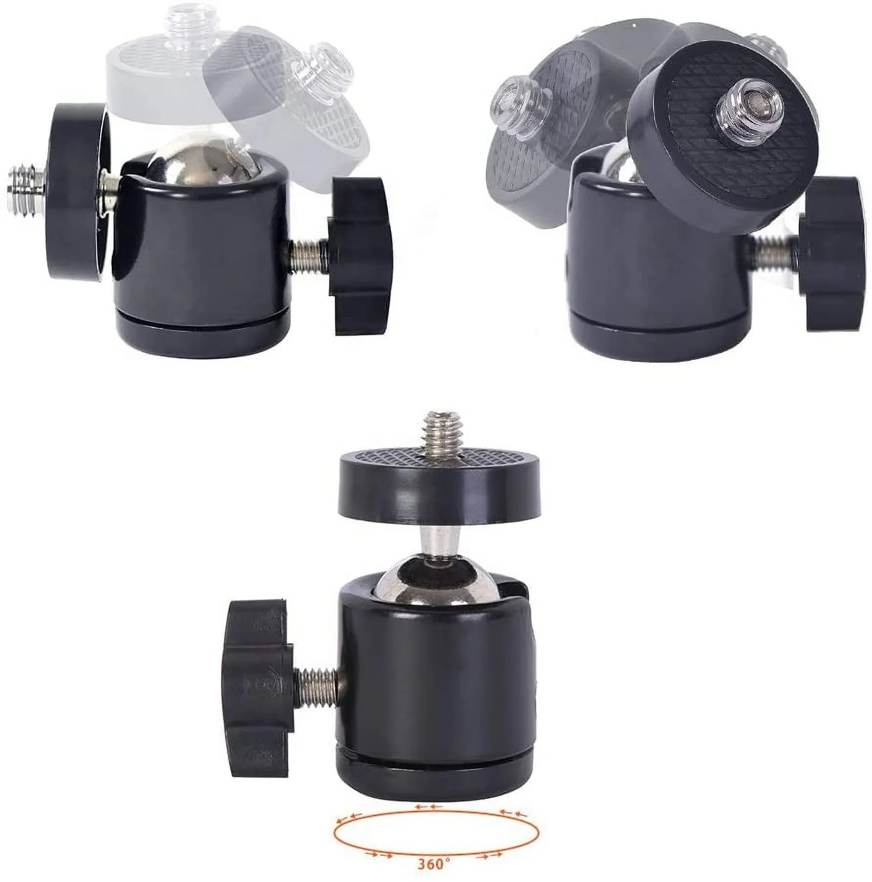 6" Car Camera Mounting Kit Pump Vacuum Suction Cup Mount, Professional Camcorder Vehicle Holder w/ 360° Panorama