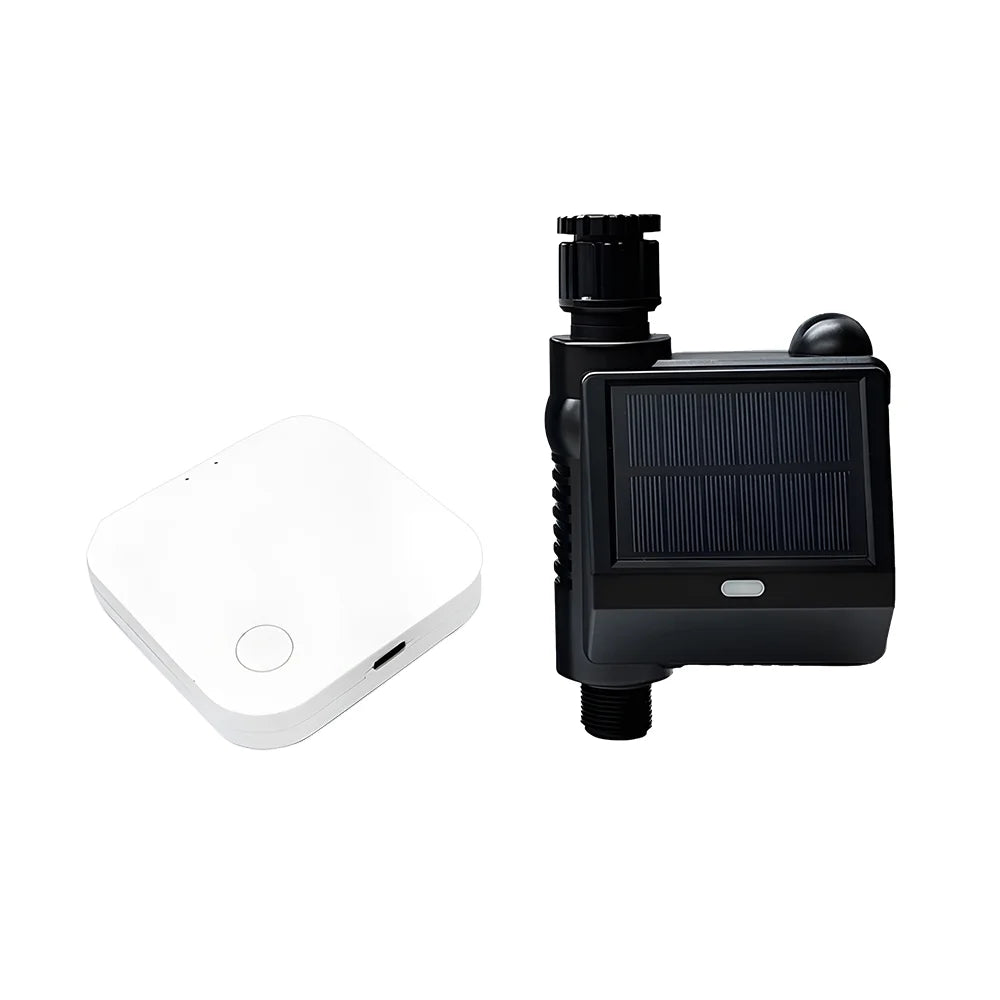 moobody WiFi Sprinkler Timer Solar Powered Smart Water Timer  Voice Control Wireless Hose Faucet Timer Garden Lawn Yard