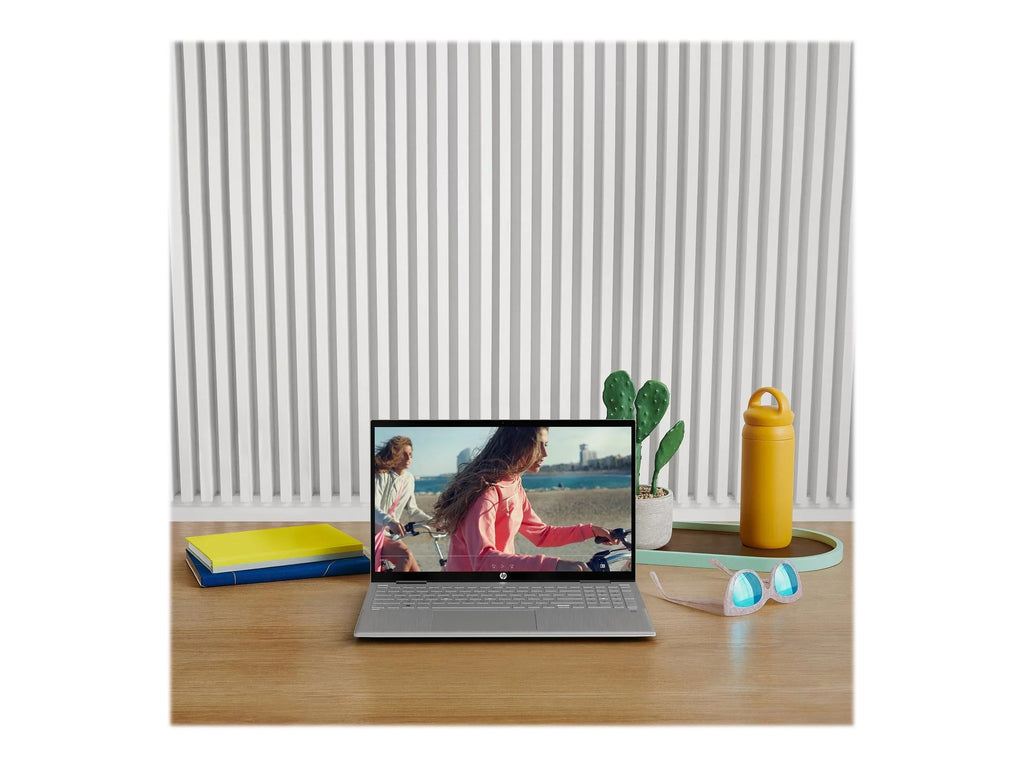 Pavilion x360 Laptop 15-er0051nr - Flip design - Intel Core i5 1135G7 / 2.4 GHz - Win 10 Home 64-bit - Iris Xe Graphics - 8   - 512   NVMe - 15.6"  touchscreen 1920 x 1080 (Full ) - Wi-Fi 6 - natural silver - kbd: