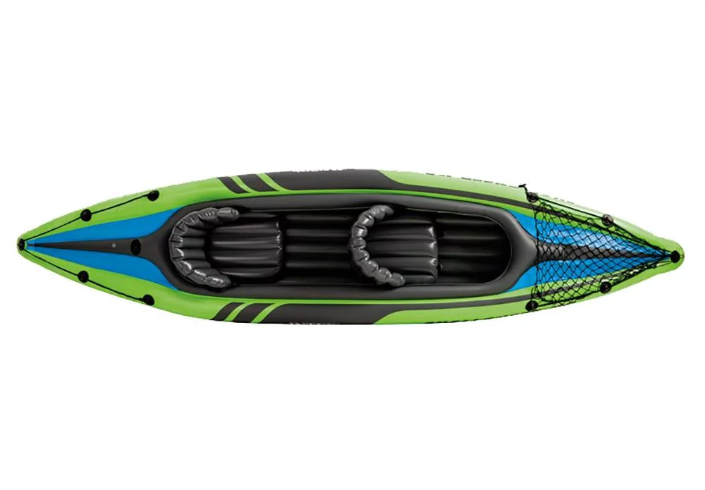 Intex Challenger  2-Person Inflatable Sporty Kayak + Oars And Pump (3 Pack)