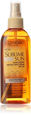 'Oreal Paris Sublime Sun Sheer Protect  30 Oil Spray, 5.0 Fluid Ounce