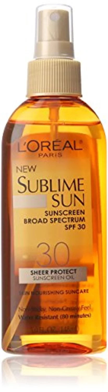 'Oreal Paris Sublime Sun Sheer Protect  30 Oil Spray, 5.0 Fluid Ounce
