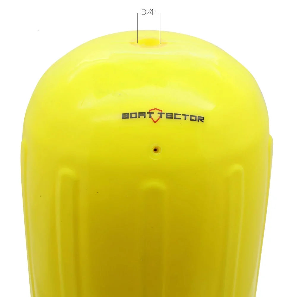 Extreme Max 3006.7733 BoatTector  Inflatable Fender - 8.5" x 20", Neon Yellow