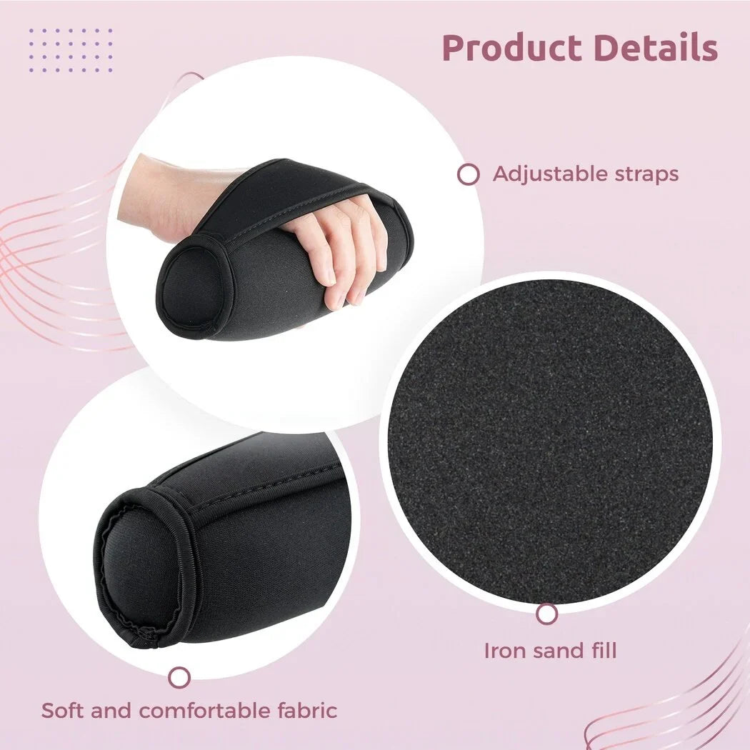 Dumbbell Hand Weight Set of 2, Adjustable Dumbbell Walking Hand Weight Sets with Hand Strap for Running, Jogging, Physical Therapy for Women and Men. 2lbs / 0.9kg