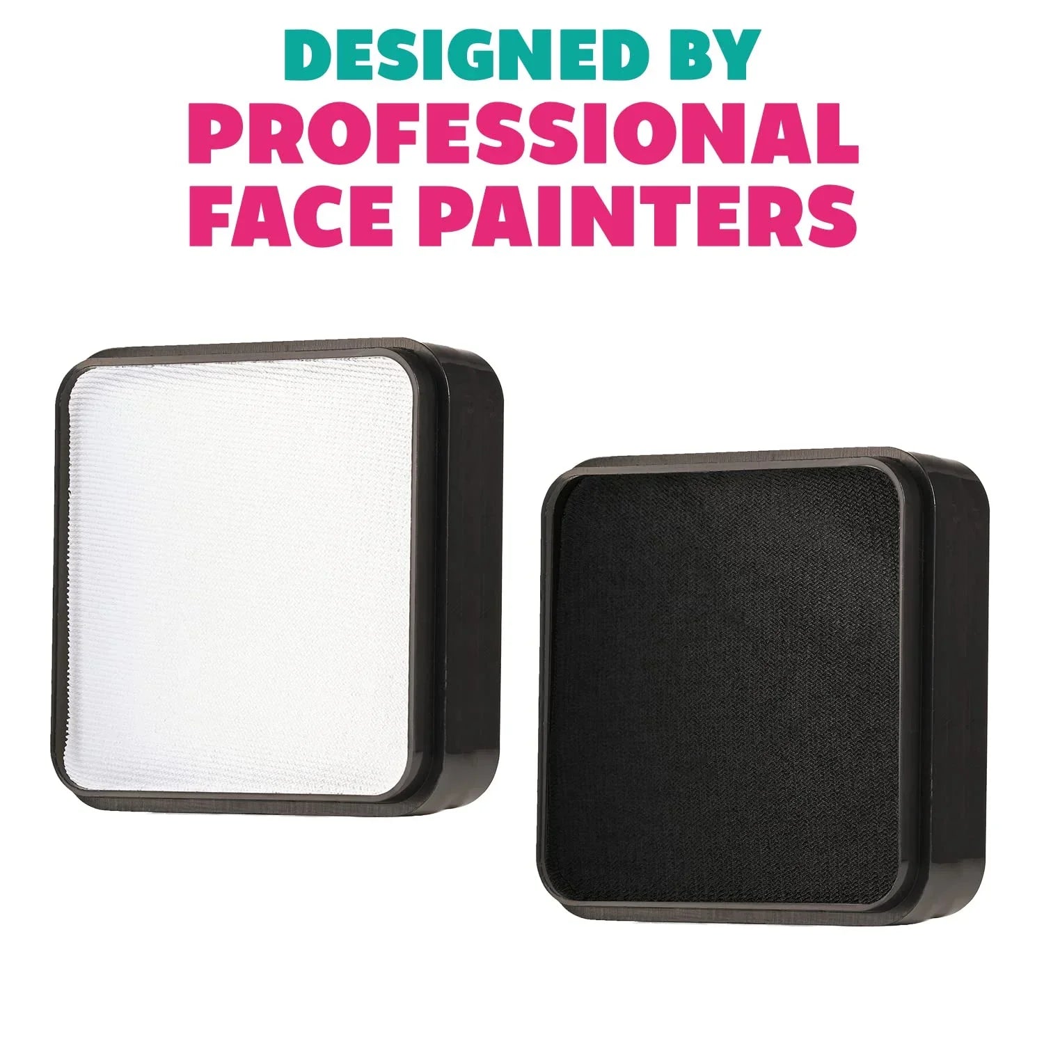 Black And White Face Paint Set, Safe Non Toxic Professional Face & Body Painting Kit For Kids Party, Adults, Cosplay, Water Activated Paints Special Effects Makeup