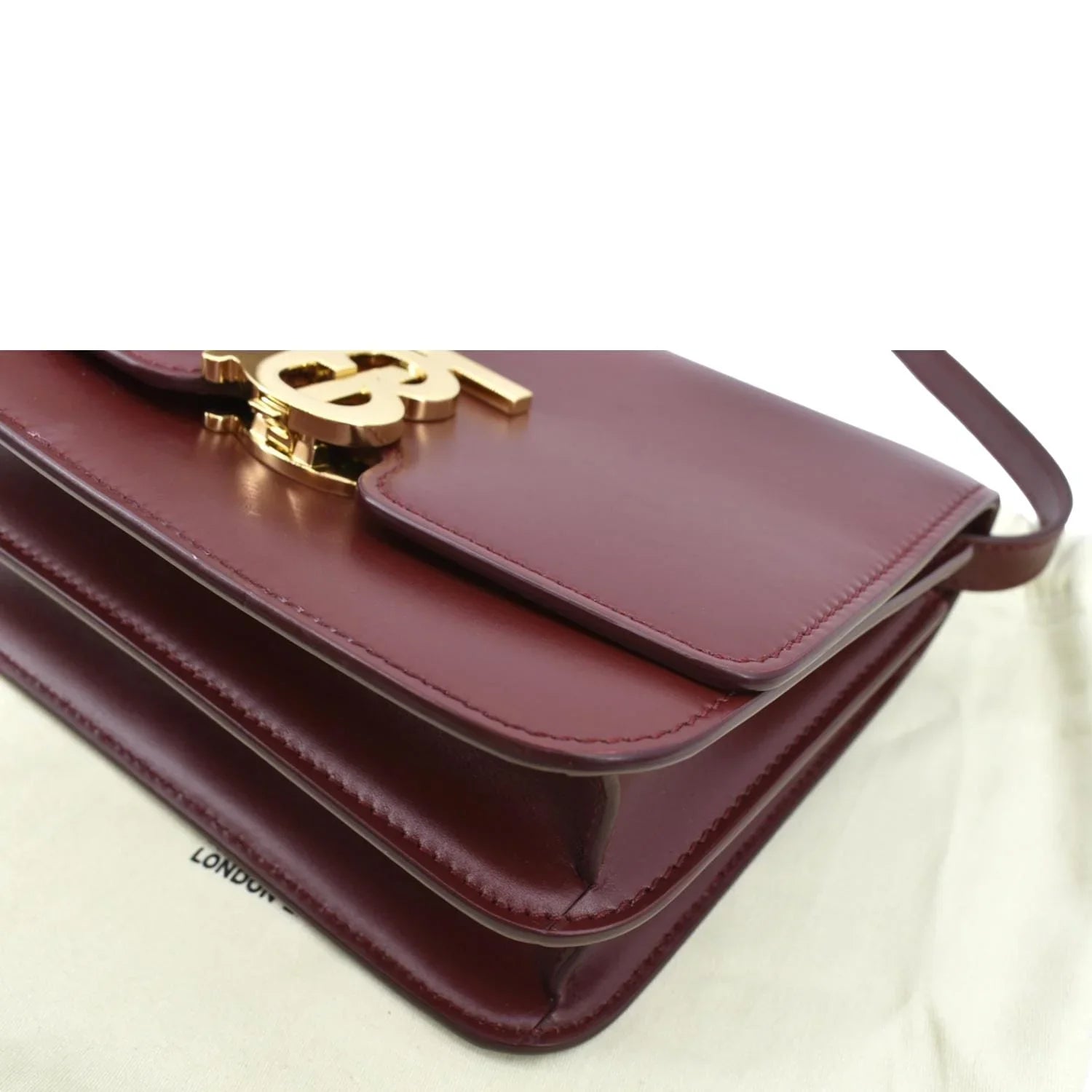 Pre-owned  Tb Lola Leather Shoulder Bag Red