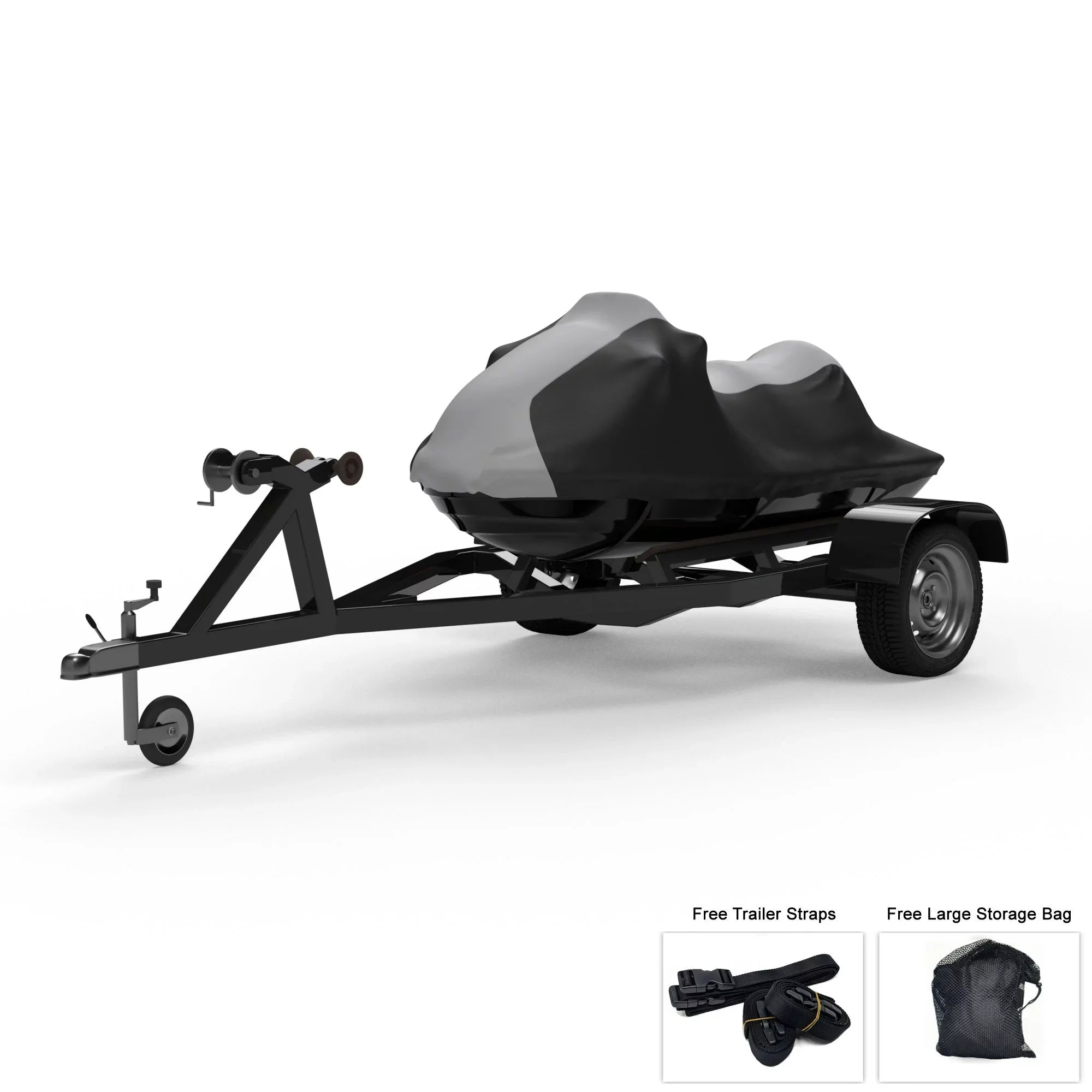 Weatherproof Jet Ski Cover For   GTi 1997-2000 -  / Black Color - All Weather - Trailerable - Protects from Rain, Sun,  Rays, And More! Includes Trailer Straps And Storage Bag