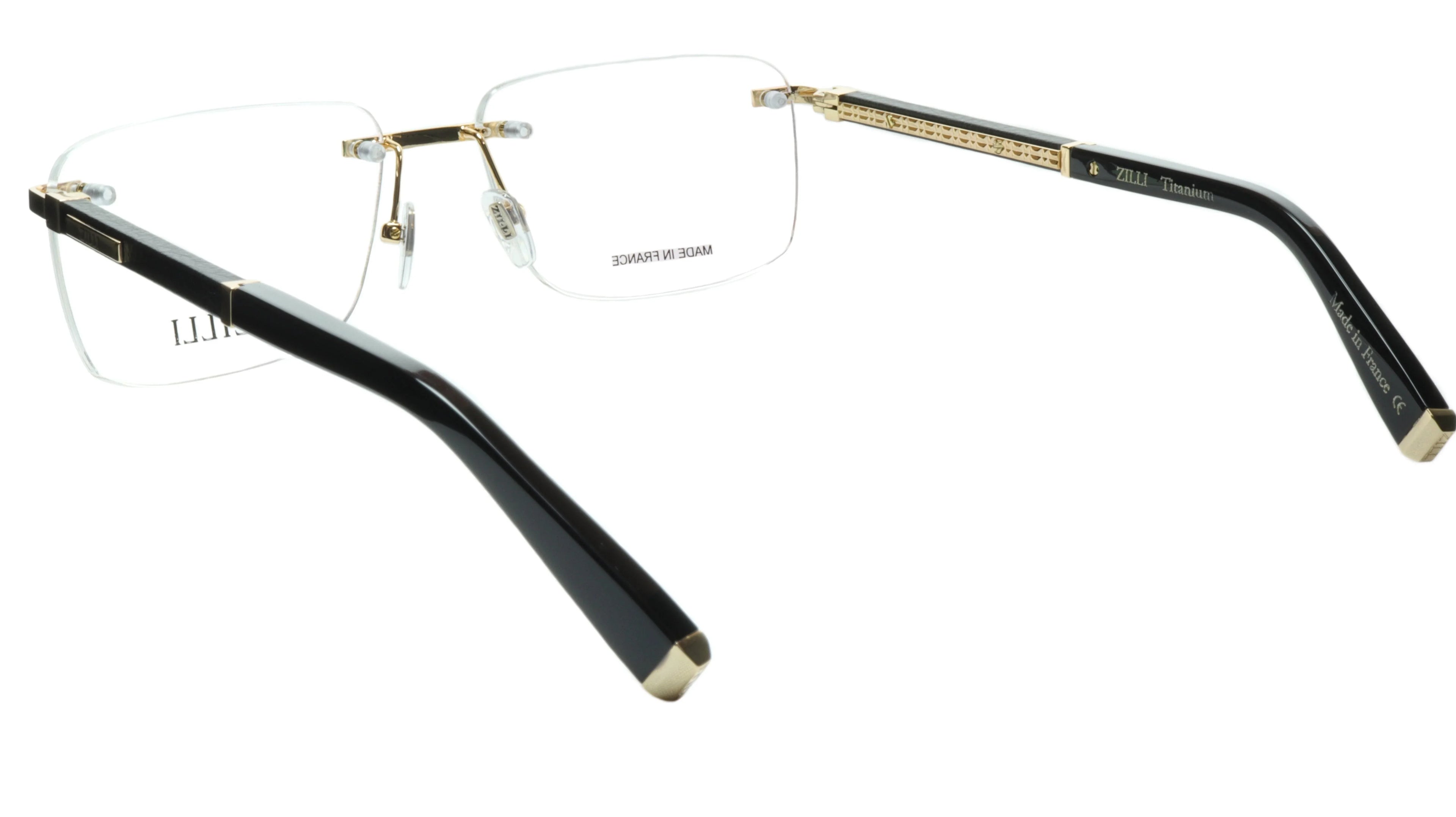 Rimless Eyewear Made with Real Leather and High Quality Titanium