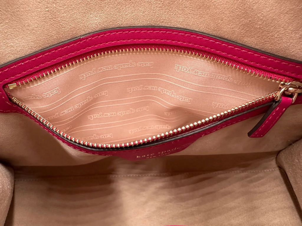 Kate Spade Knott Colorblocked Medium Zip Top Satchel - Renaissance Rose Multi