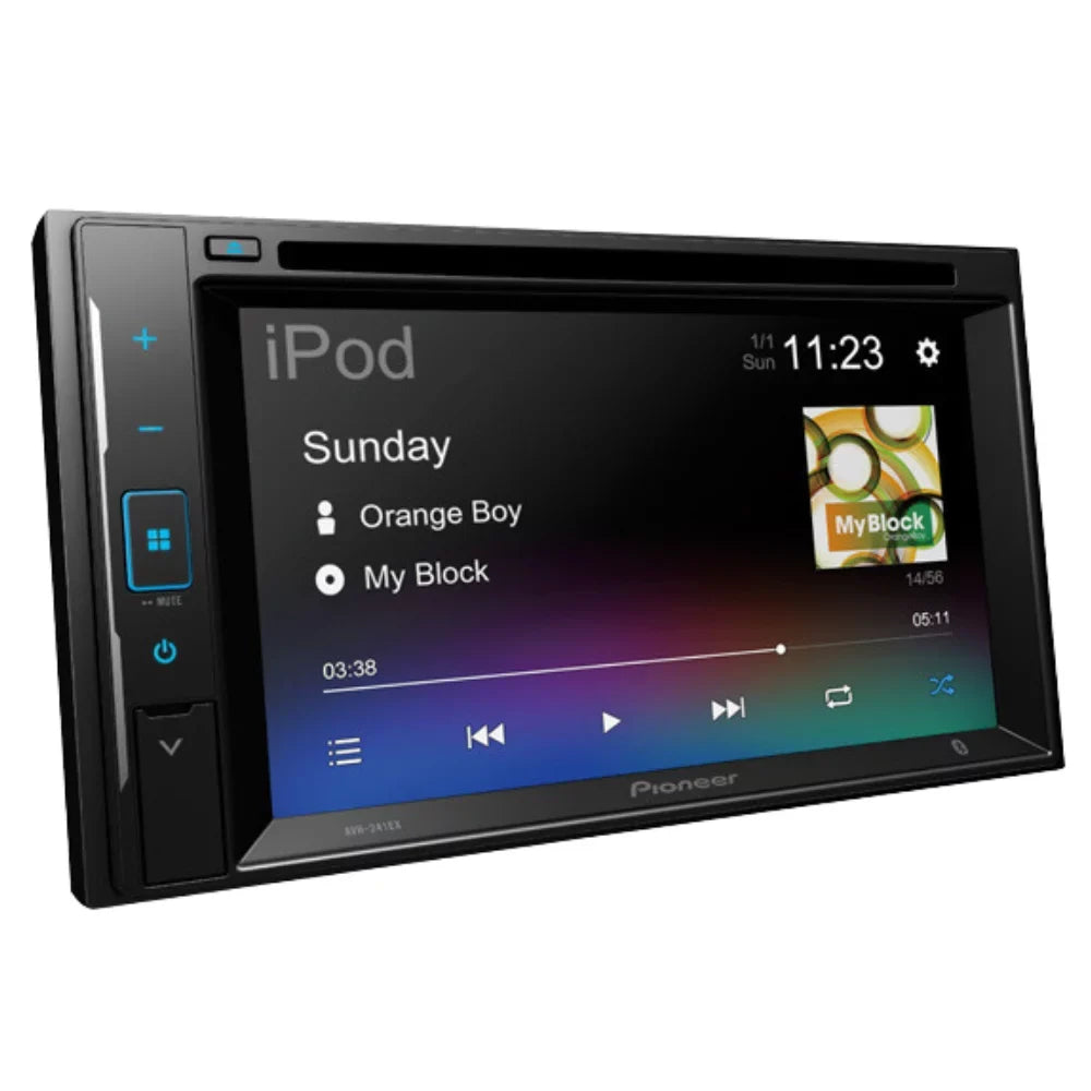 Bundle with Pioneer -241EX Car Stereo & Installation Kit - For 2007 Chevrolet Silverado Classic / Bluetooth Touchscreen, Backup Camera, Double Din Mounting Kit (5Item)