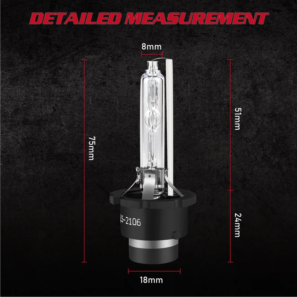 2X  6000K White Hid Headlight Low Beam Bulbs for Lexus  2007 2008 2009 2010 2011 2012 2013 2014 2015