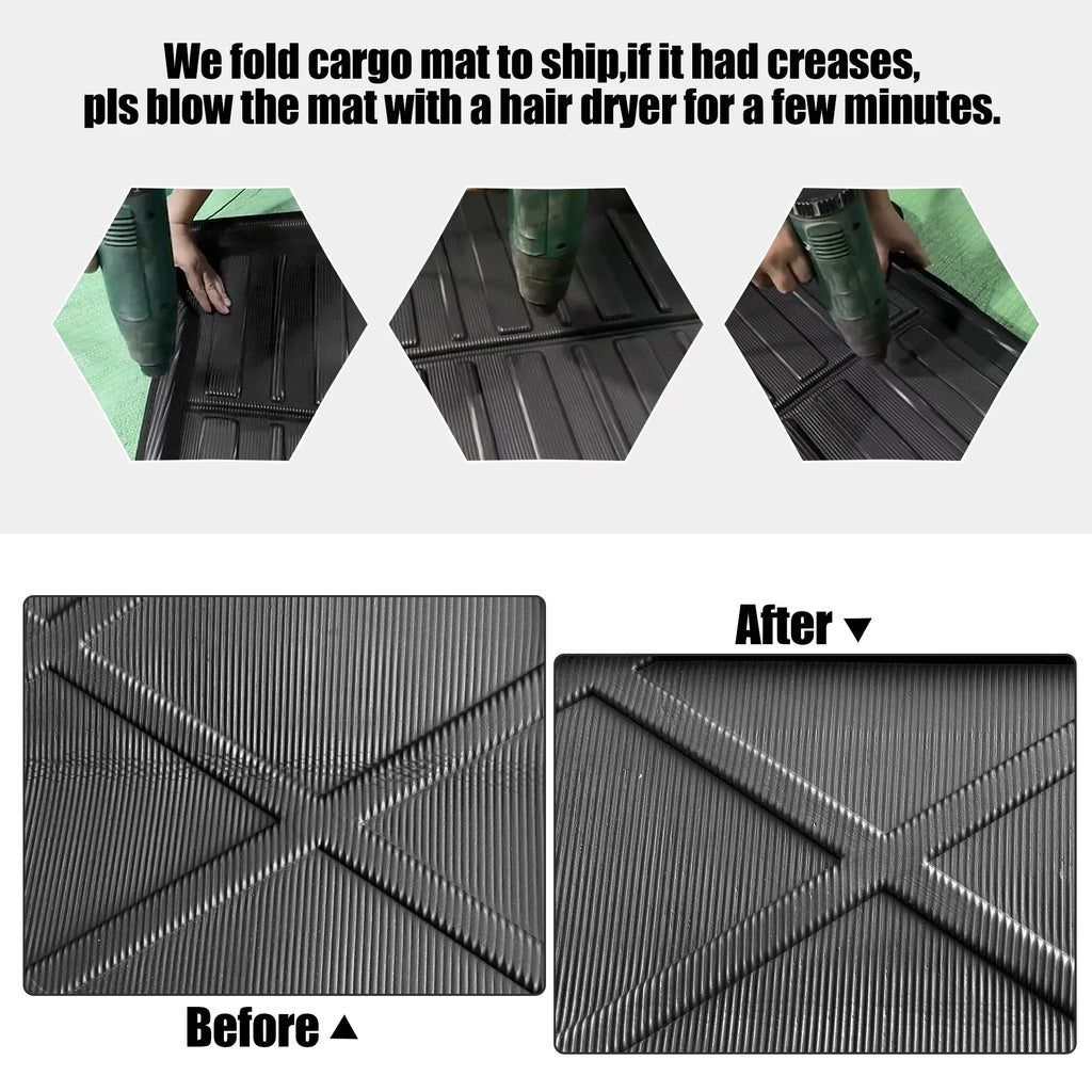 Unique Bargains Car Rear Trunk Liner Cargo Mat Floor Tray for Toyota Camry 12-17