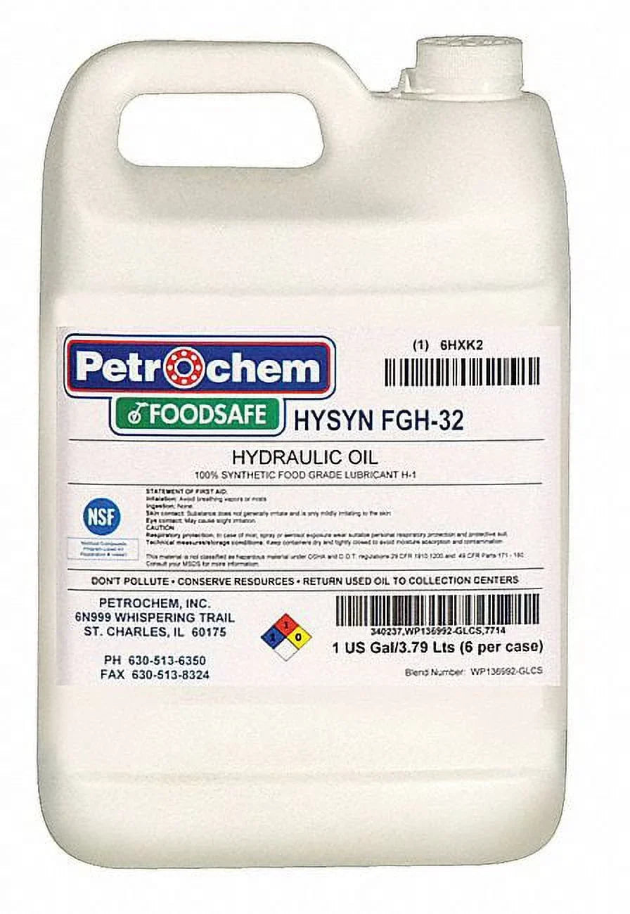 Petrochem Syn Hydraulic Oil,Food Grade,1gal, 32   -32-001