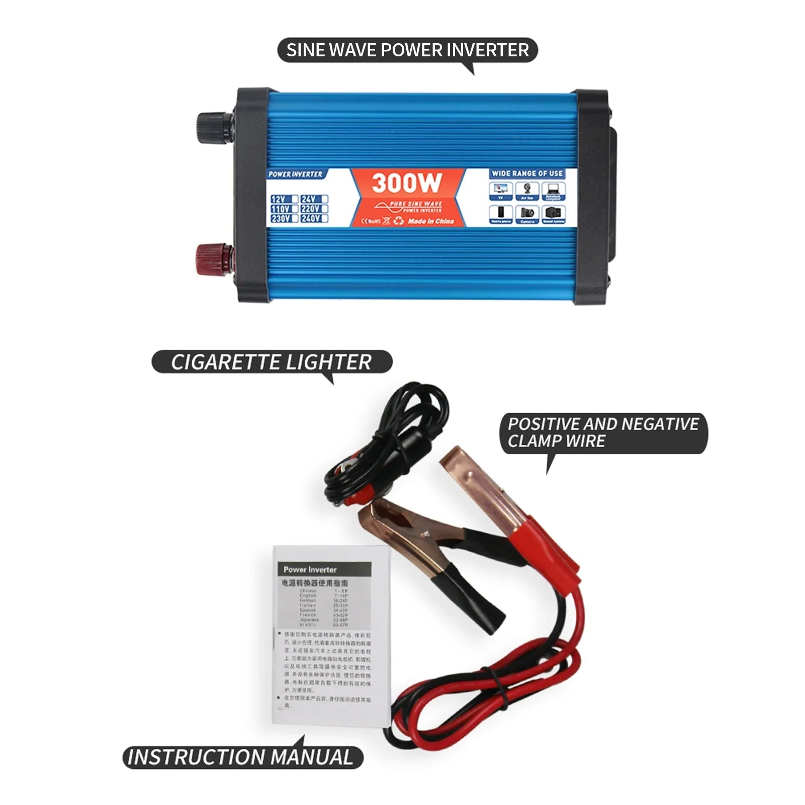 Irfora ,Dual Usb Port 12v To Inverter 300w Inverter Sine Port With Display Usb Port With Vifaleno Huiop Inverter 500w Qisuo Inverter Rv Solar To 100v-120v Dual
