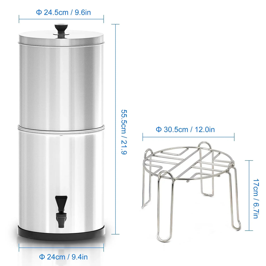Lixada Gravity Water Filtration Bucket System for Home Camping Hiking Emergency Preparedness
