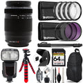 Olympus .Zuiko Digital  75-300mm f/4.8-6.7  Lens+ 7 Piece Filter & More - 64GB Accessory Kit