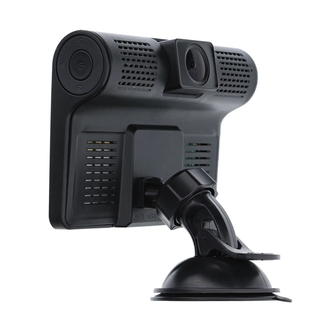 New Armor All Universal 4 inch  1080P  Dual-Lens Dash Camera, -sensor Detects Motion and Accidents, Two Cameras, Micro- Card Slot