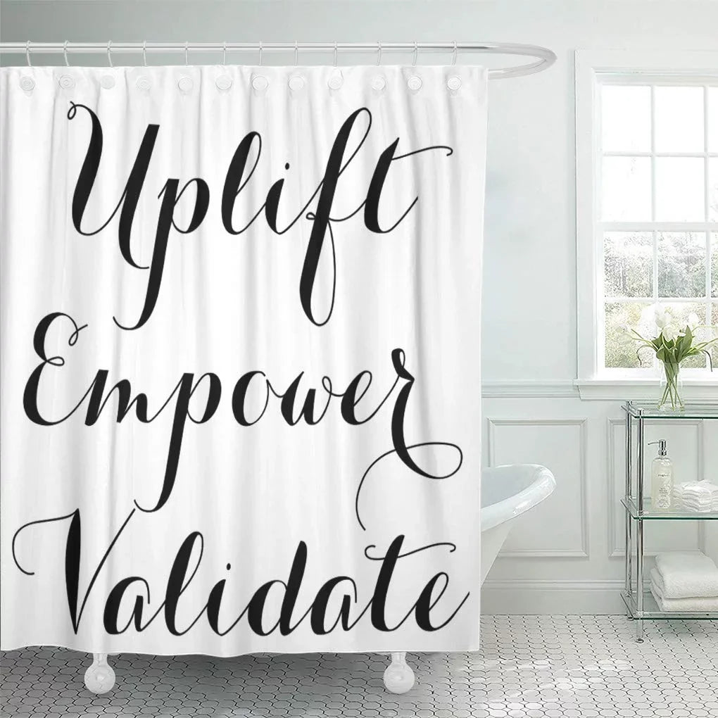 Libin Makeup Uplift Empower Presenter Younique Mascara Catalog Purse Marketing Shower Curtain 60x72 inch