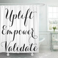 Libin Makeup Uplift Empower Presenter Younique Mascara Catalog Purse Marketing Shower Curtain 60x72 inch
