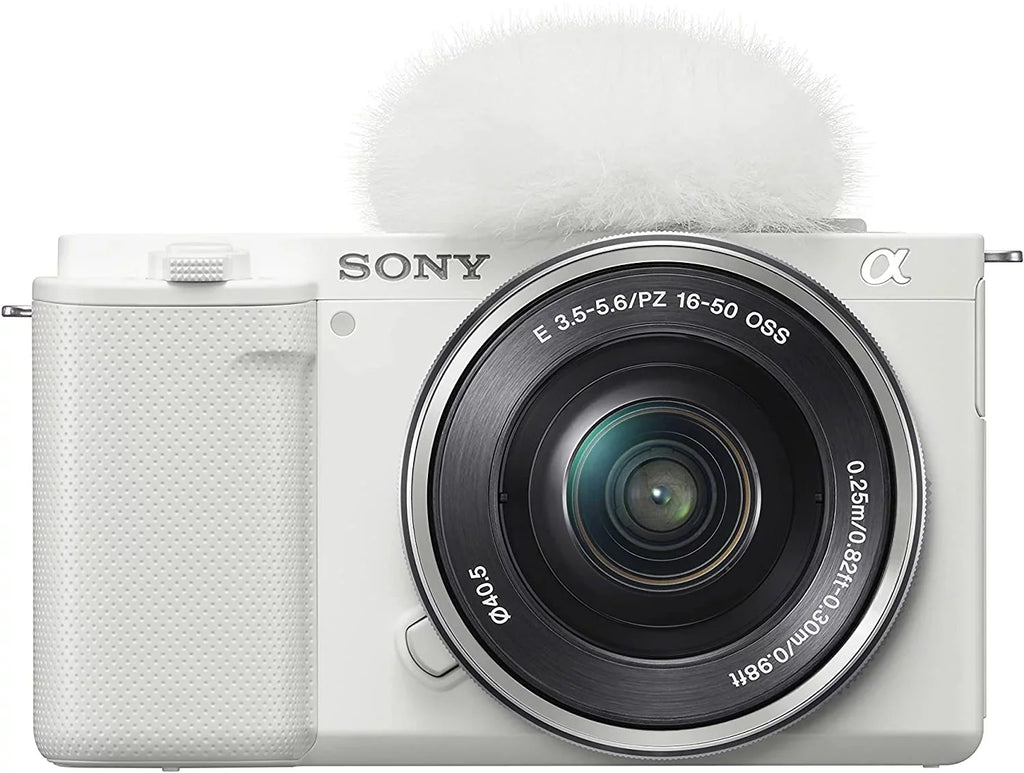 Sony  Alpha - - - Interchangeable Lens Mirrorless Vlog Camera Kit - White
