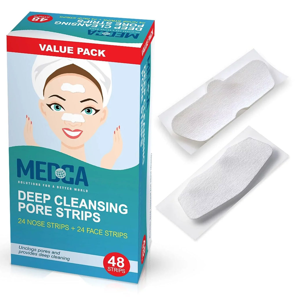 MEDca Deep Cleansing Pore Strips Combo Pack, 48 Strips Sensitive Facial Cleansers