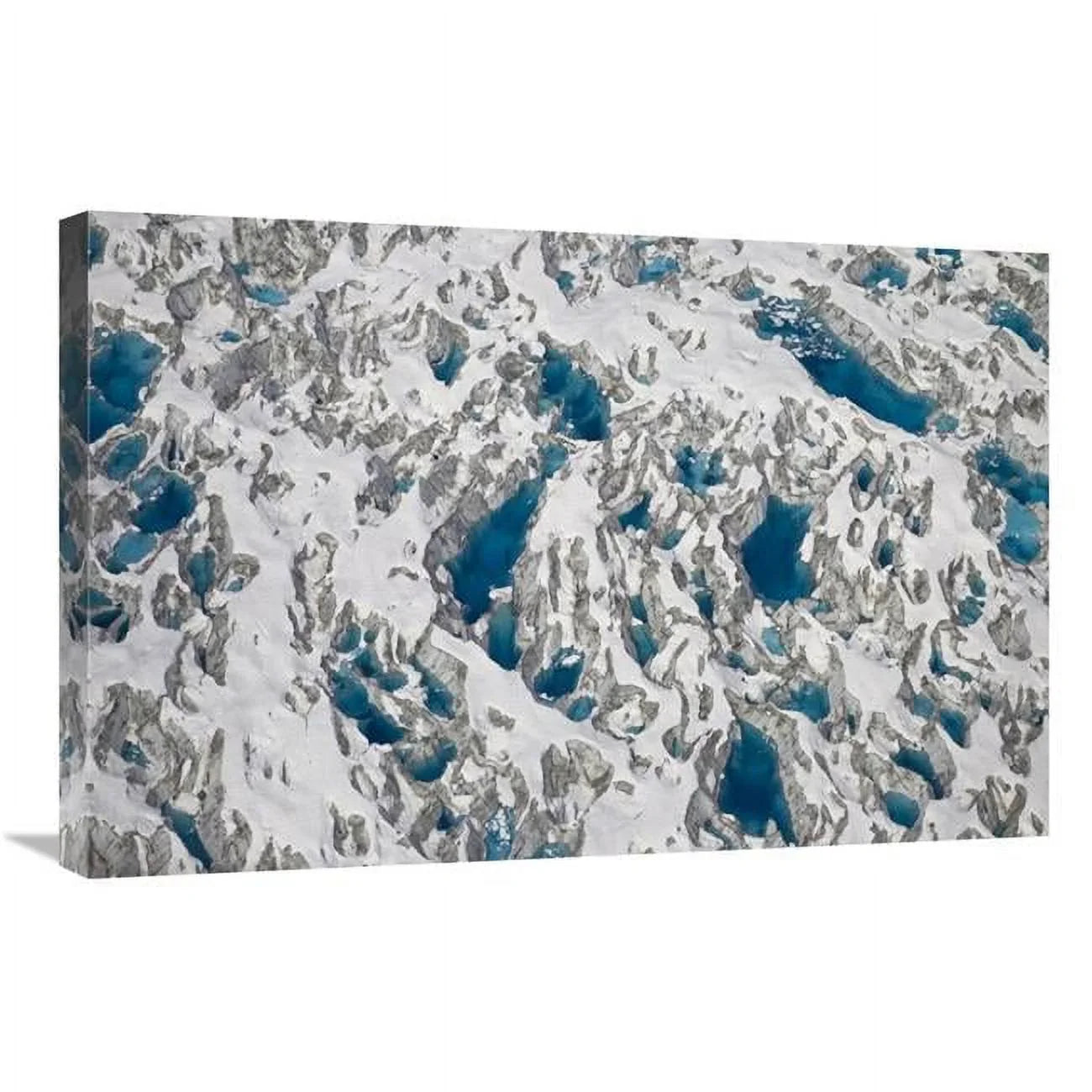 Global Gallery  20 x 30 in. Meltwater Lakes on Hubbard Glacier - Wrangell-St. Elias National Park - Alaska Art Print - Matthias Breiter