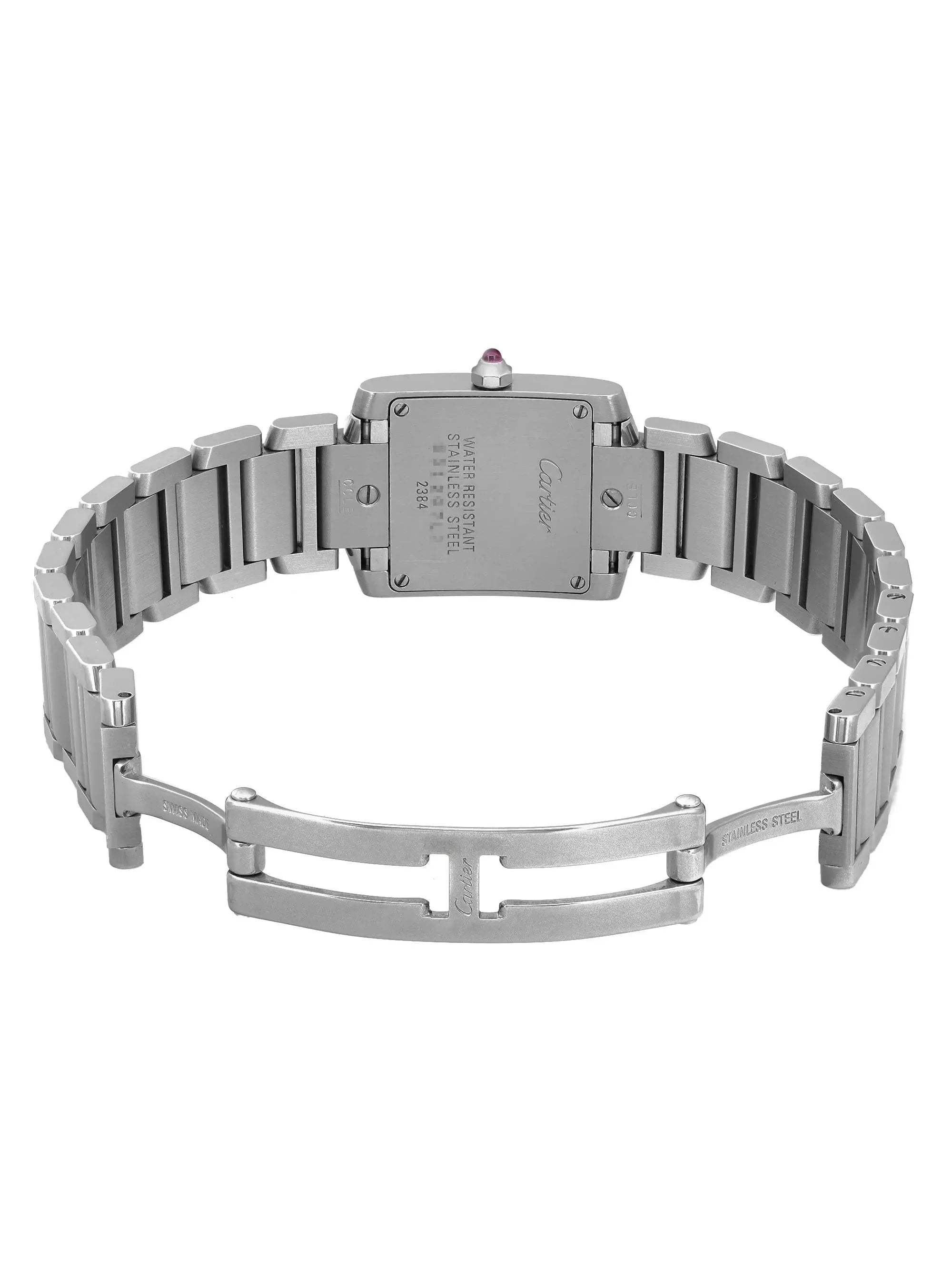 Pre-owned Cartier Tank Francaise 20mm Steel Lady Quartz Watch  (Good)