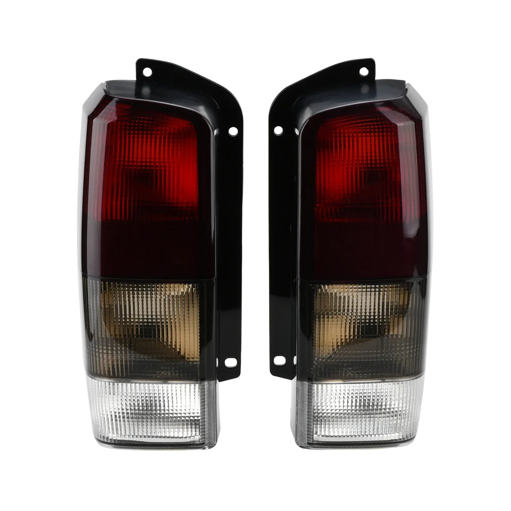 Fits for Jeep 97-01  Tail Lights Red/black Smoke Lens Rear Tail Lamps Set(Left + Right)Compatible with 1997-2001 Cherokee