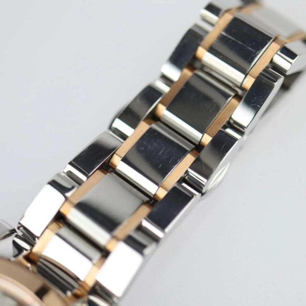 Pre-Owned  Burberry   watch  stainless steel silver rose gold quartz (Good)