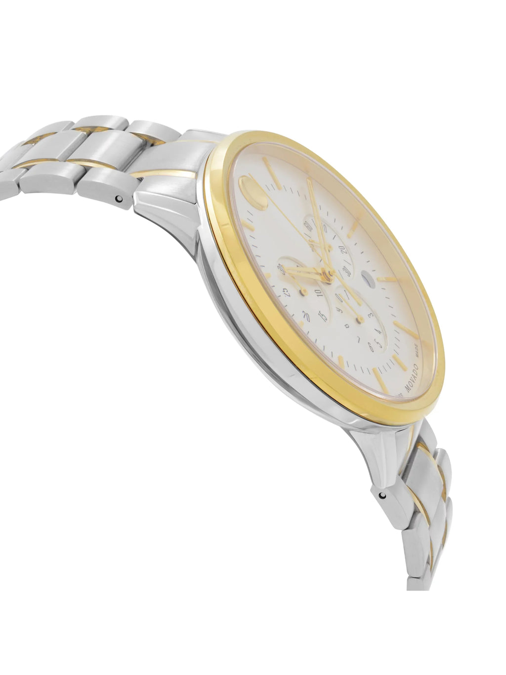 Movado Thin Classic 42mm Two-Tone Steel Silver Dial Quartz Mens Watch 0606887