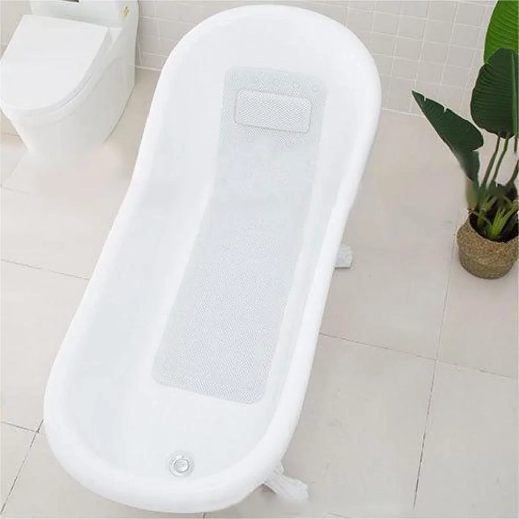 Gemdeck Full Body Bath Pillow Bathtub Mat Pillow Non-Slip Spa Bath Cushion, 49×14 inch