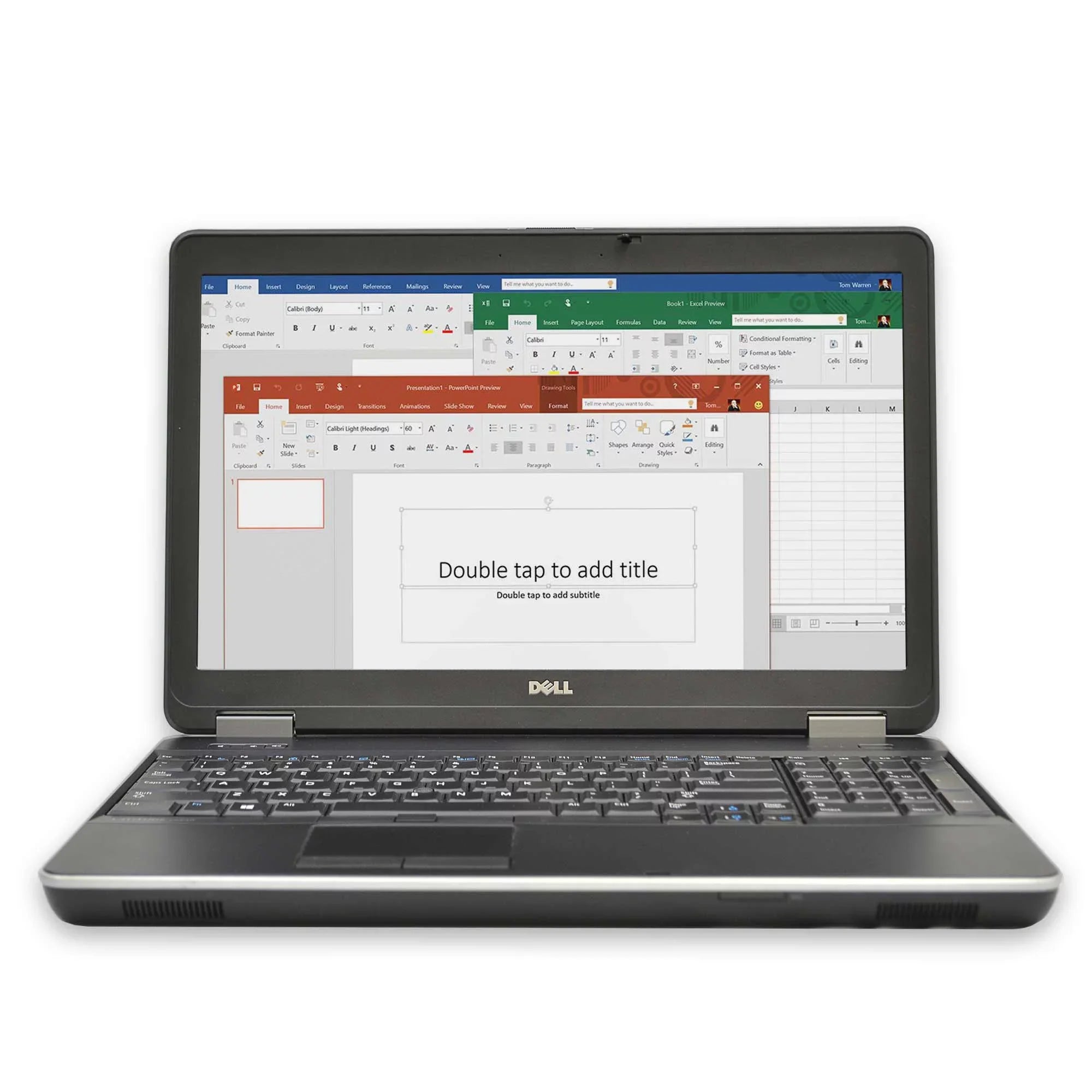 Dell Latitude  Laptop Computer, 2.60 GHz Intel i7 Quad Core Gen 4,  ,  Hard Drive, Windows 10 Home 64Bit, 15" Screen Used