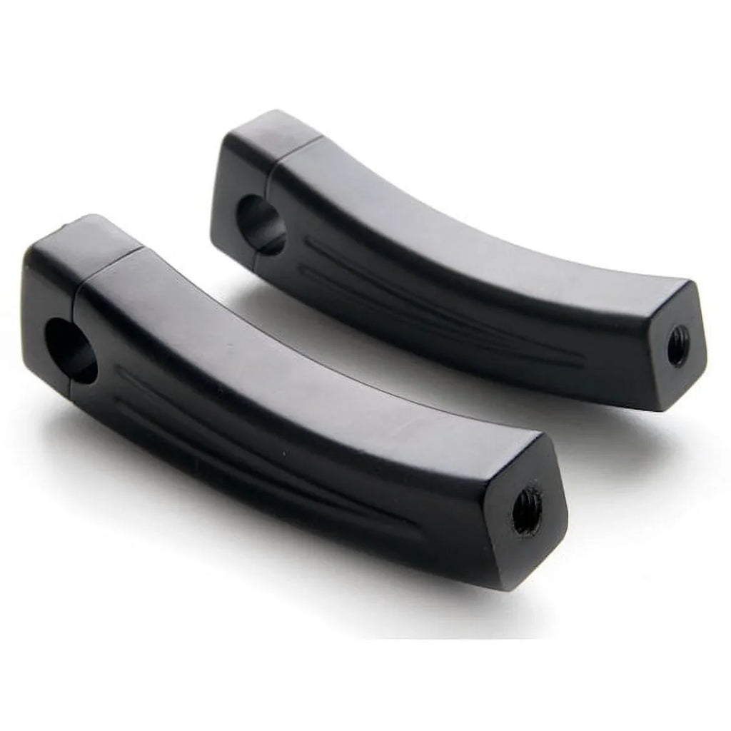 Krator 5.5" Black Bike Handlebar Pullback Risers 7/8" Compatible with Ducati Monster 620 696 750 796 900 1000 1100