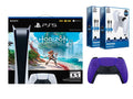 Sony Playstation 5 Digital Horizon Forbidden West Bundle with Extra Purple Controller with 2 Pack Surge Battery Pack & Charge Cable