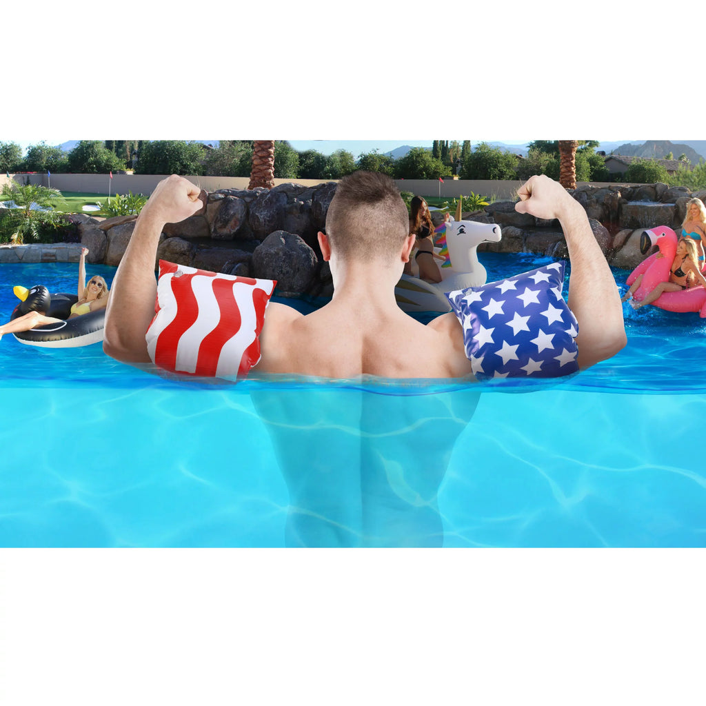 GoFloats America Flag Adult Water Wing Floaties - Own The Pool (Novelty  )