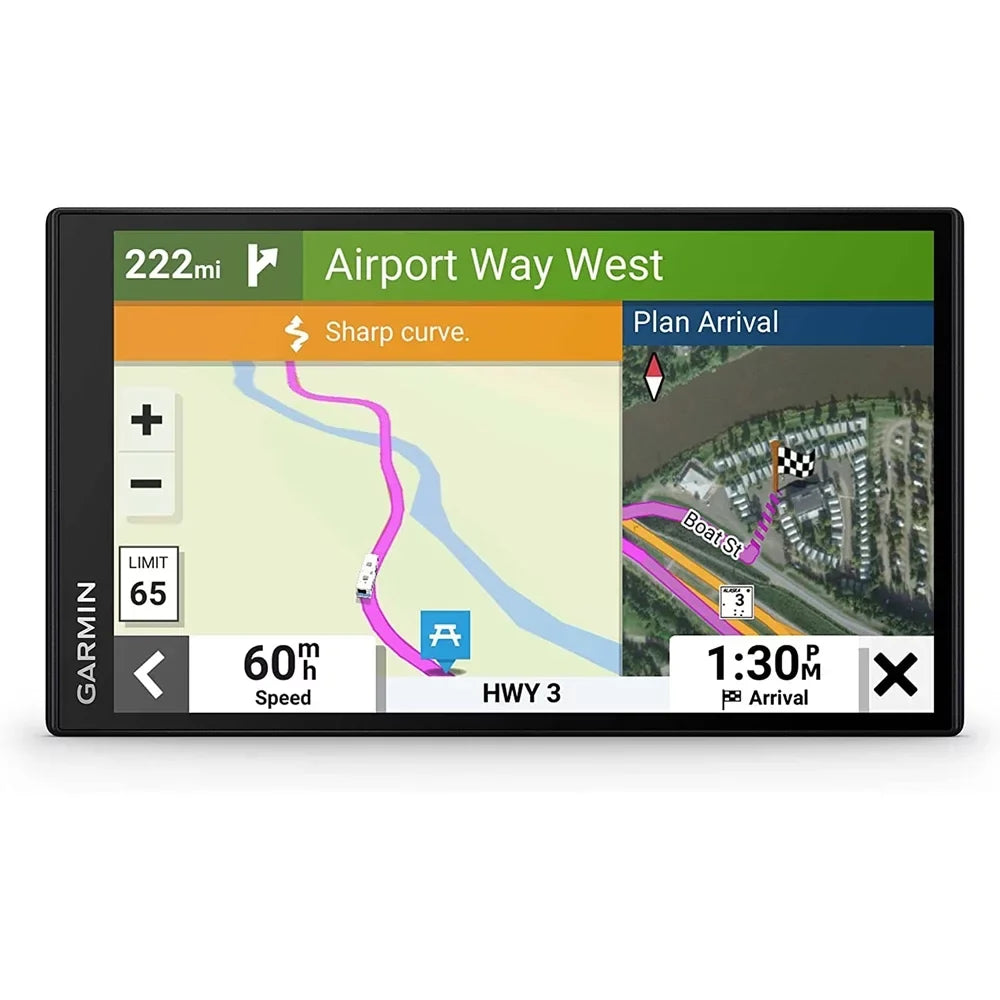 Garmin 010-02747-00  795 7"   Navigator Bundle with Deco Gear Dual /24V Electronic Multifunction Car Socket and 7 Inch Hard  Case with Zipper for Tablets and